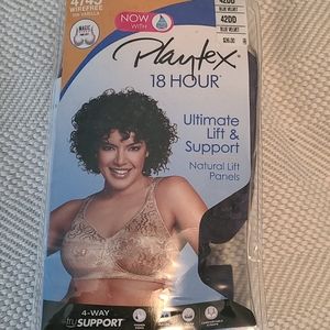 NWT Playtex 18-hour wirefree bra 42DD blue